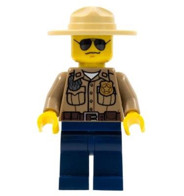 Erdei rendőr / Seriff minifigura