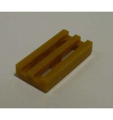 1 x 2 módosított csempe, rács elem