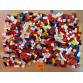 LEGO Válogatott 2 soros kocka elemek 1 kg