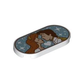 Kerekített, ovális csempe 2 x 4 - mintás/matricás™