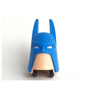 Nagy minifigura fej, Batman - mintás/matricás