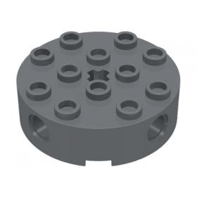Kör alakú elem 4 x 4, 4 oldalsó pin lyukkal és középső tengelylyukkal™