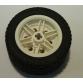 Kerék 30.4mm D. x 20mm, megerősített felni fekete 43.2 x 22 ZR abronccsal