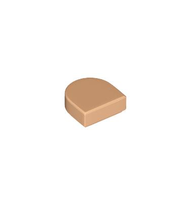 1 x 1 csempe elem, félkör