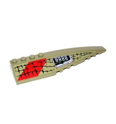 Lejtős elem 12 x 3 (jobb) - mintás/matricás