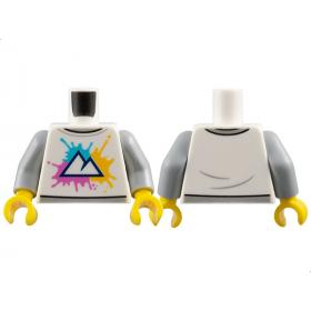 Figura felsőtest kezekkel - mintás/matricás™