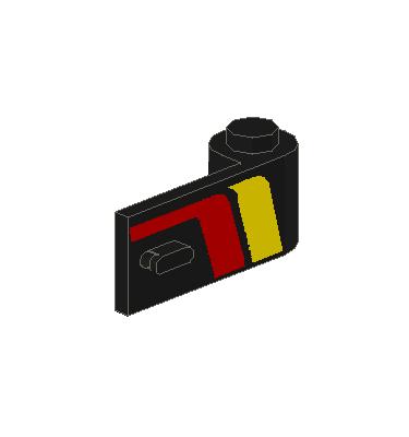 Ajtó 1 x 3 x 1 (jobb) - mintás/matricás