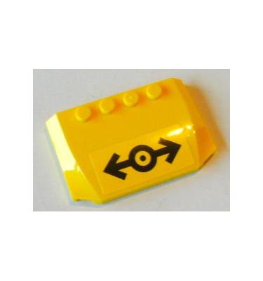 Ék elem 4 x 6 x 2/3 - mintás/matricás