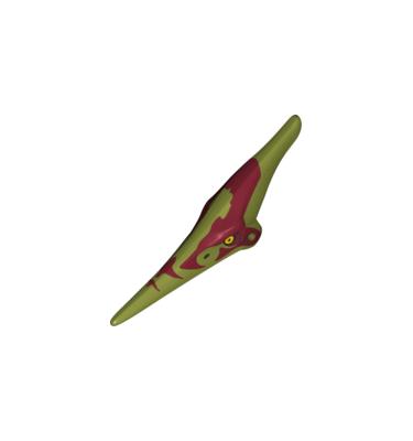 Dinoszaurusz fej (Pteranodon) - mintás/matricás
