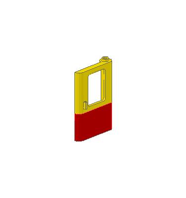 Vonat ajtó 1 x 4 x 5 (jobb) - mintás/matricás