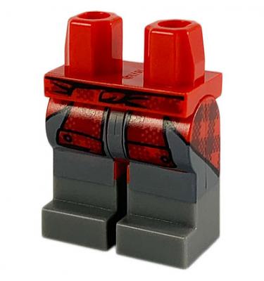 Minifigura láb - mintás/matricás