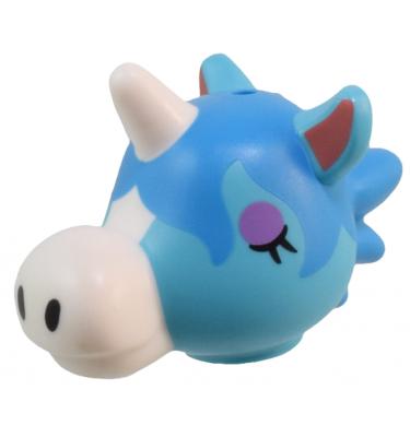 Minifigura fej módosított  (Unikornis) - mintás/matricás