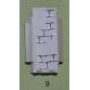 Sarok panel / fal elem 3 x 3 x 6 - mintás/matricás
