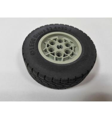 Kerék, 43.2mm D. x 18mm felni gumival - SÁRGULT!