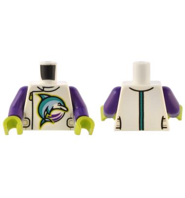 Figura felsőtest kezekkel - mintás/matricás