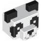 Minecraft panda fej - mintás/matricás