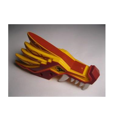Sárkányfej (Ninjago) felső állkapocs - mintás/matricás
