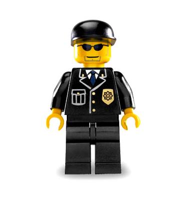 Rendőr minifigura