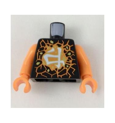 Figura felsőtest kezekkel - mintás/matricás