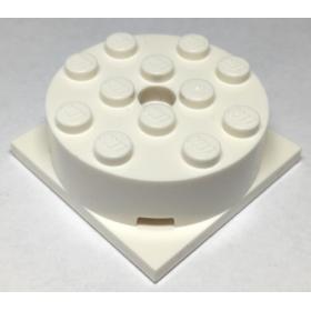 Forgótányér 4 x 4 x 1 sötét szürke négyzet alakú alappal™