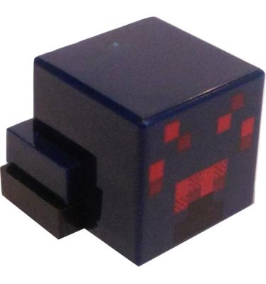 1 x 2 módosított lapos elem - Minecraft pók fej