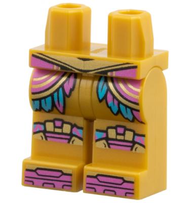 Minifigura láb - mintás/matricás