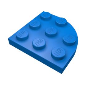 3 x 3 lapos, kerekített sarok elem™