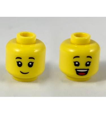 Minifigura fej (kétoldalas)