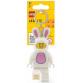 LEGO® Fehér húsvéti nyuszi jelmezes figura világítós kulcstartó