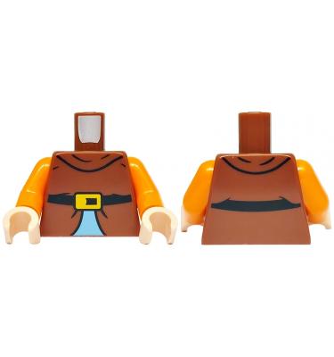 Figura felsőtest kezekkel - mintás/matricás