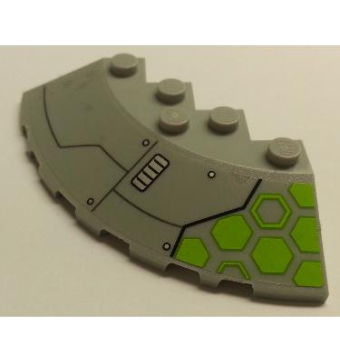 Ívelt sarok elem 6 x 6 - mintás/matricás