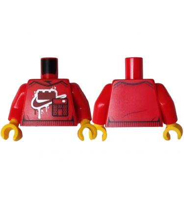 Figura felsőtest kezekkel - mintás/matricás