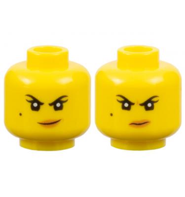Minifigura fej (kétoldalas)