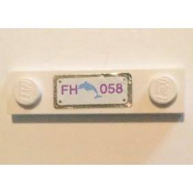 1 x 4 módosított lapos elem - mintás/matricás™