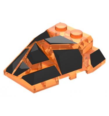 Ék alakú elem 4 x 4 - mintás/matricás