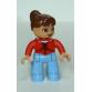 Duplo Lego Ville minifigura (nő)