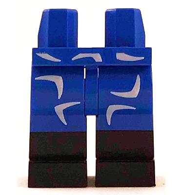 Minifigura láb - mintás/matricás
