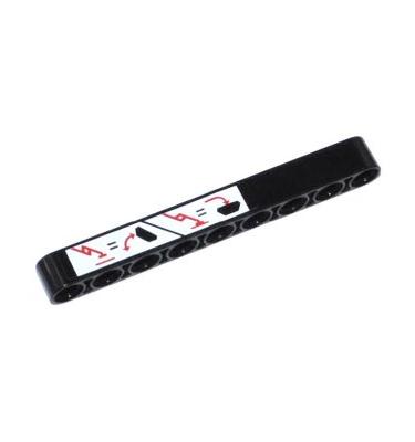 Technic emelőkar 1 x 9 - mintás/matricás