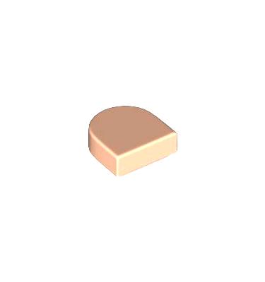 1 x 1 csempe elem, félkör