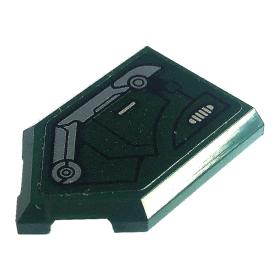 Ötszögű csempe 2 x 3 - mintás/matricás™