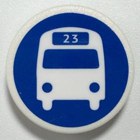 Jelzőtábla 2 x 2 (kerek) - mintás/matricás™