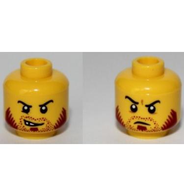 Minifigura fej (kétoldalas)