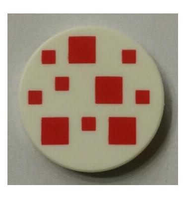 2 x 2 kerek csempe - mintás/matricás