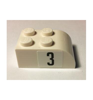 Lejtő, íves 3 x 2 x 1 - mintás/matricás