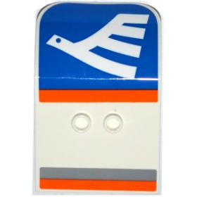 Repülőgép ajtó 2 x 4 x 6 ívelt - mintás/matricás™