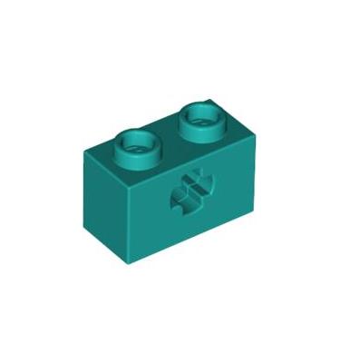 Technic kocka 1 x 2, tengelylyukkal