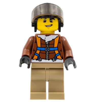 Helikopter pilóta minifigura