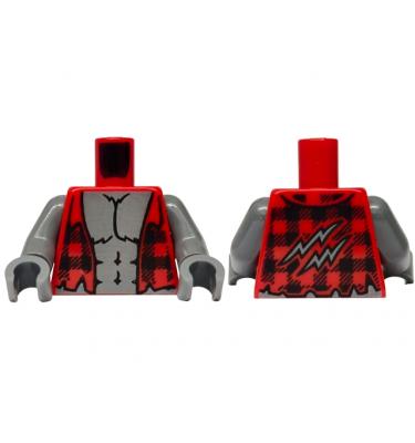 Figura felsőtest kezekkel - mintás/matricás