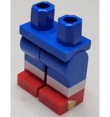 Minifigura csípő és lábak - mintás/matricás