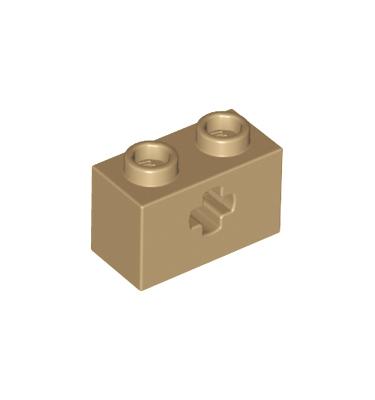 Technic kocka 1 x 2, tengelylyukkal